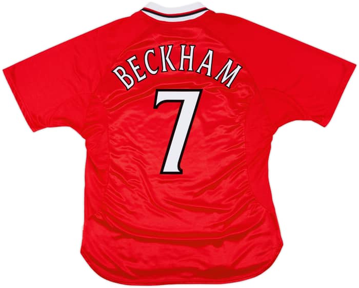 1999-00 Manchester United 'CL Winners' Shirt Beckham #7 - 9/10 - (L)