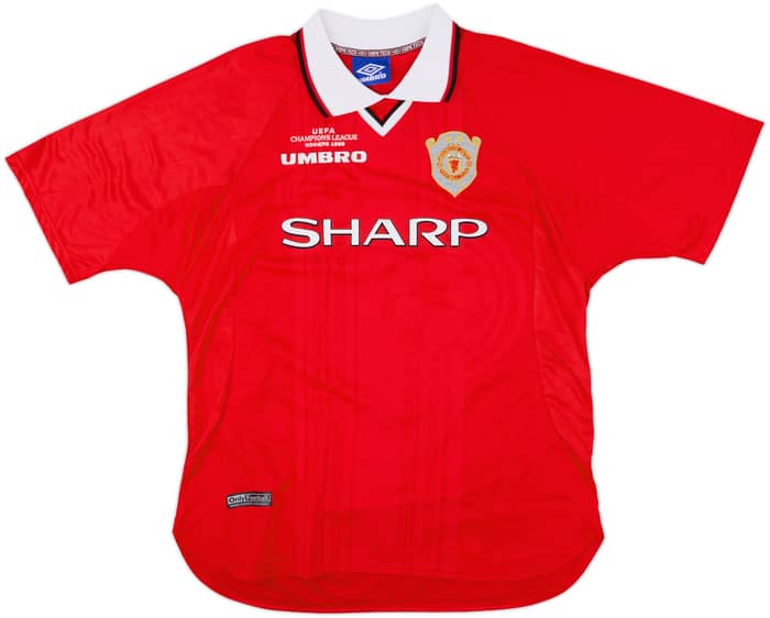 1999-00 Manchester United 'CL Winners' Shirt Beckham #7 - 9/10 - (L)