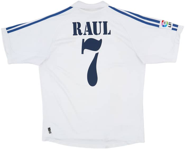 2001 Real Madrid Home Shirt Raul #7 - 5/10 - (L)