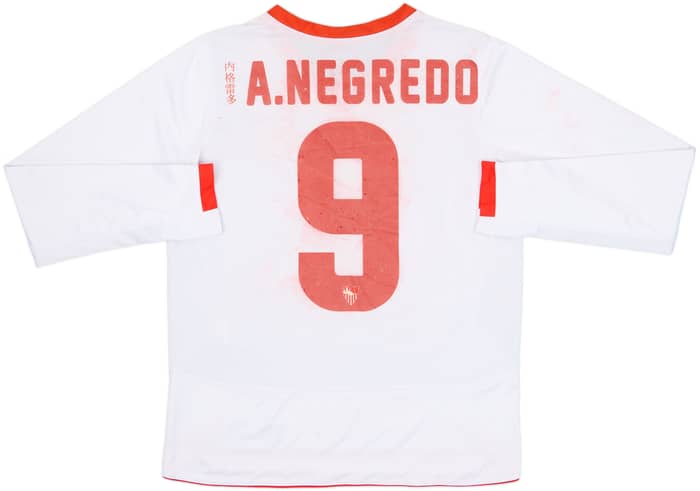 2011-12 Sevilla European Home L/S Shirt A. Negredo #9 - 4/10 - (M)