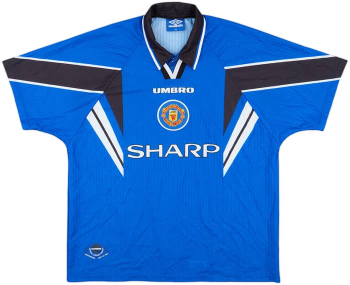 1996-98 Manchester United Third Shirt Cantona #7 - 8/10 - (XXL)