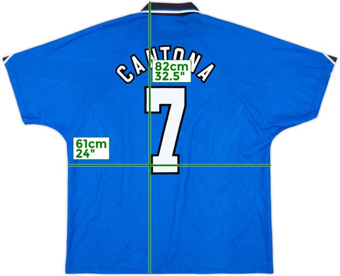 1996-98 Manchester United Third Shirt Cantona #7 - 8/10 - (XXL)