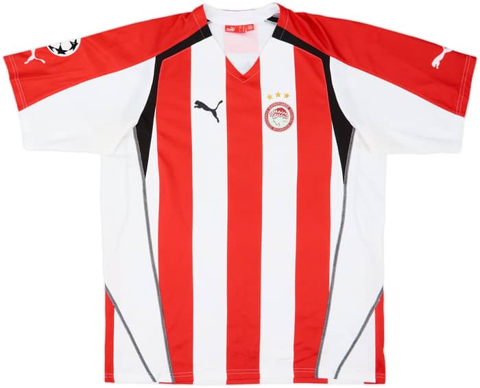 2005-06 Olympiakos Home Shirt Rivaldo #10 - 9/10 - (XL)