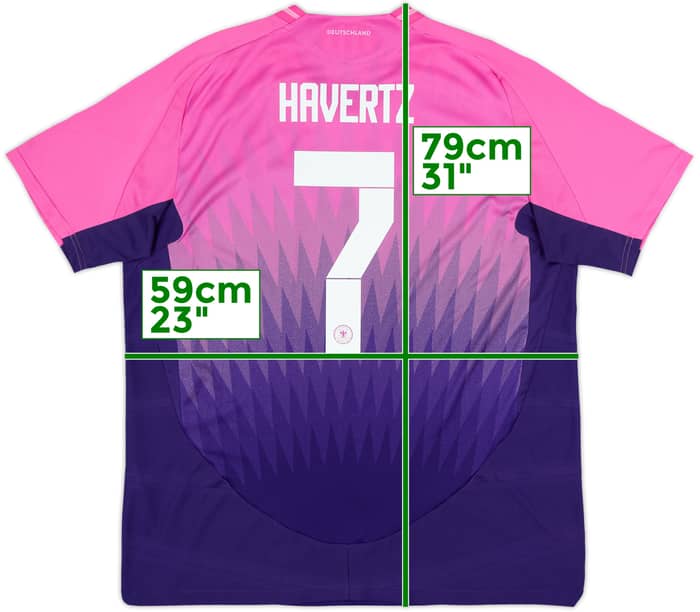2024-25 Germany Authentic Away Shirt Havertz #7 - 10/10 - (XL)