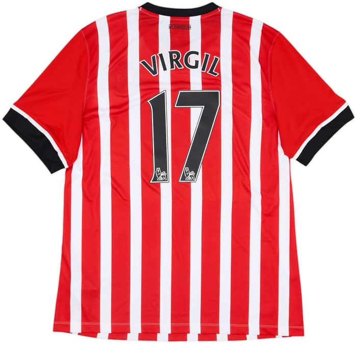 2016-17 Southampton Home Shirt Virgil #17 - 9/10 - (XXL)