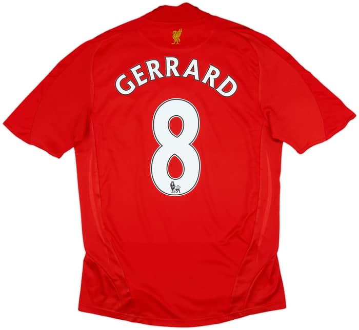 2008-10 Liverpool Home Shirt Gerrard #8 - 5/10 - (S)