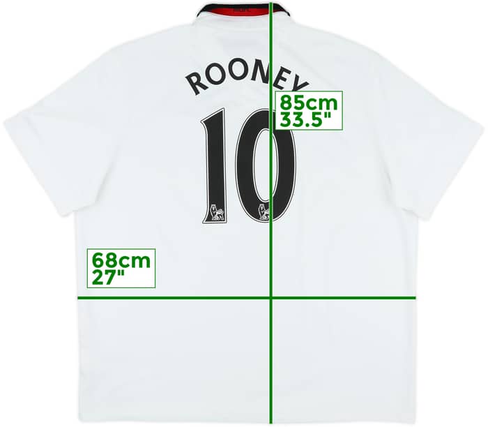 2014-15 Manchester United Away Shirt Rooney #10 - 6/10 - (3XL)