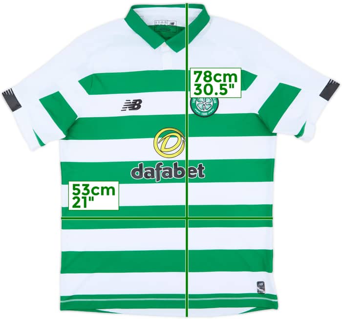 2019-20 Celtic Home Shirt - 8/10 - (XL)