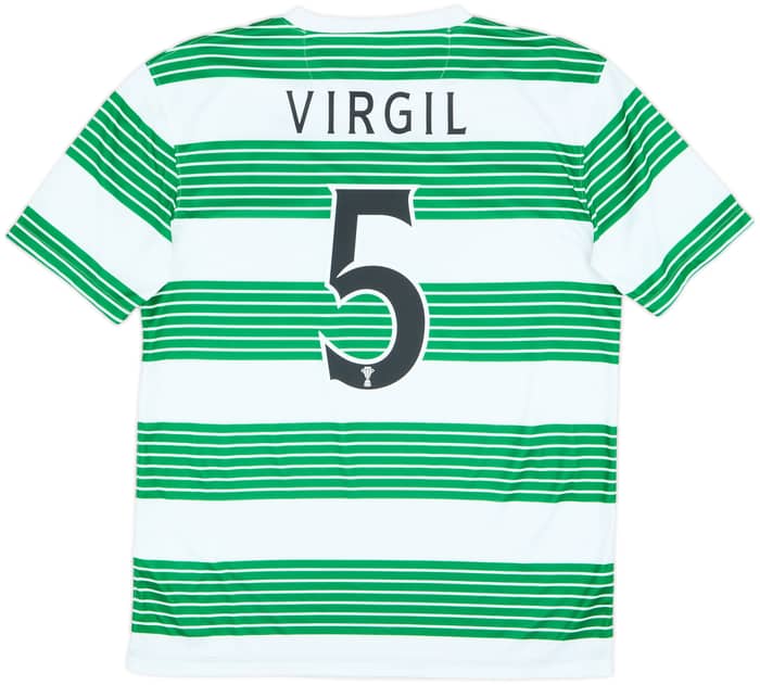 2013-15 Celtic Home Shirt Virgil #5 - 9/10 - (M)