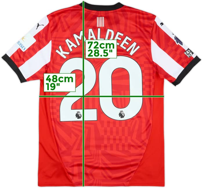 2024-25 Southampton Match Worn Home Shirt Kamaldeen #20