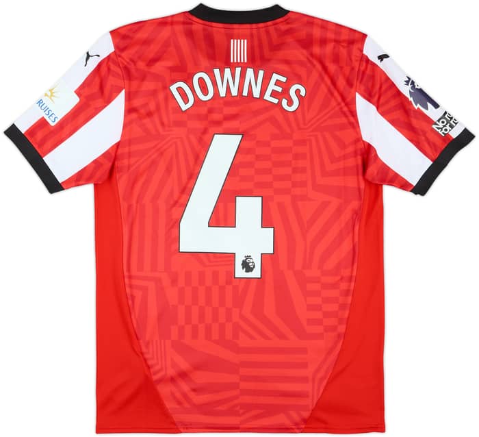 2024-25 Southampton Match Issue Home Shirt Downes #4