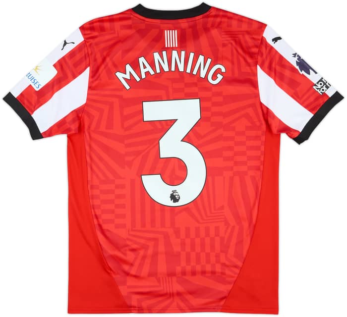 2024-25 Southampton Match Issue Home Shirt Manning #3