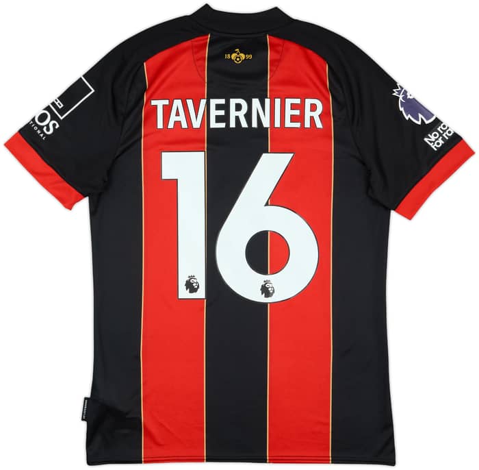 2024-25 Bournemouth Match Issue Home Shirt Tavernier #16