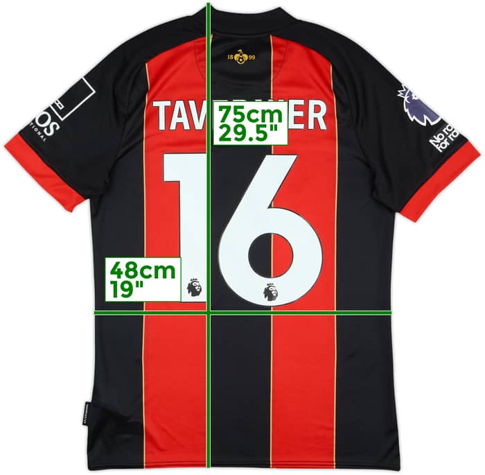 2024-25 Bournemouth Match Issue Home Shirt Tavernier #16