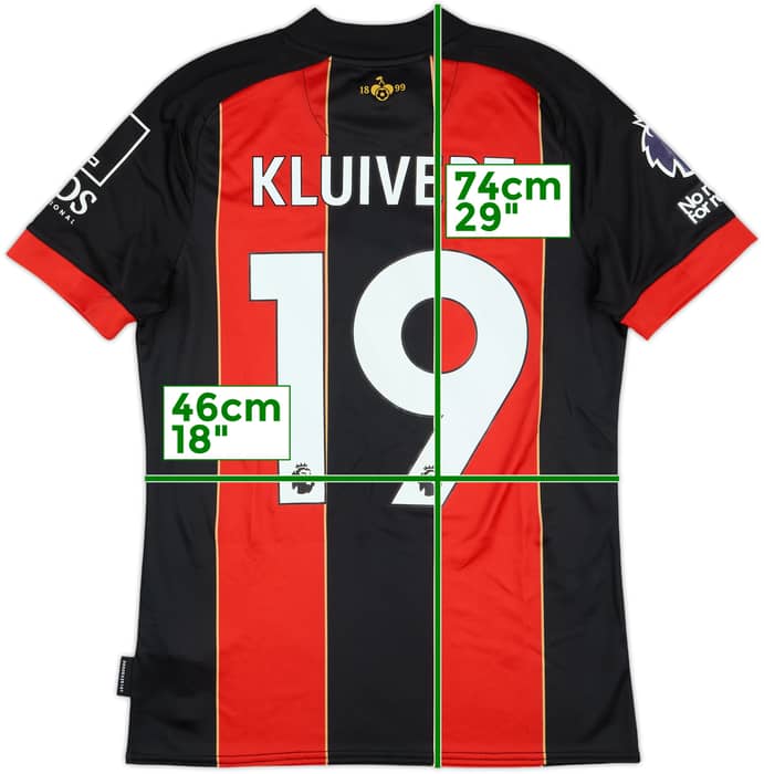 2024-25 Bournemouth Match Issue Home Shirt Kluivert #19