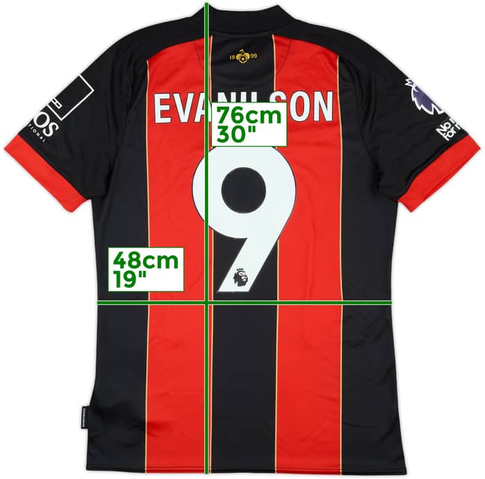 2024-25 Bournemouth Match Issue Home Shirt Evanilson #9