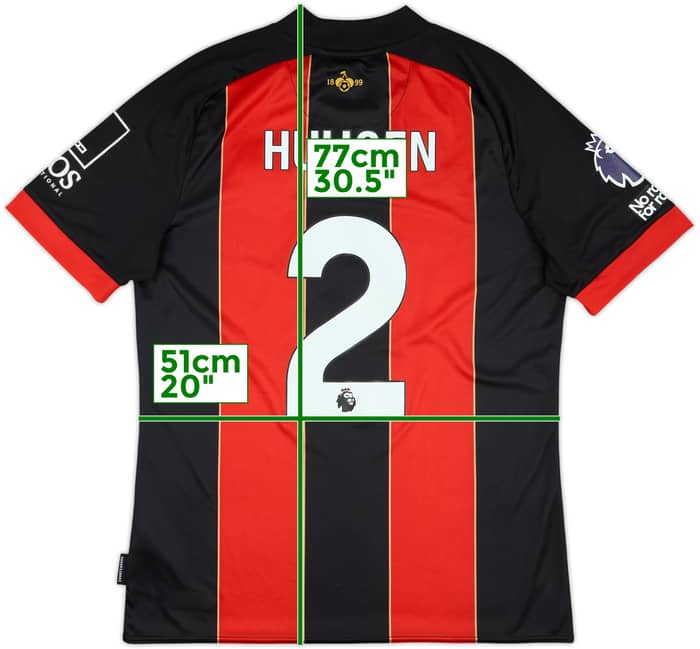 2024-25 Bournemouth Match Issue Home Shirt Huijsen #2