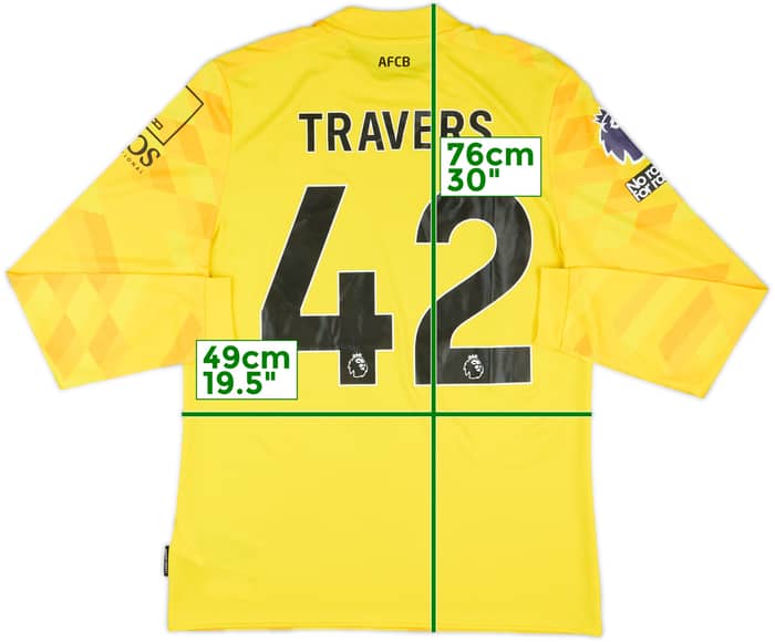 2024-25 Bournemouth Match Issue GK Shirt Travers #42