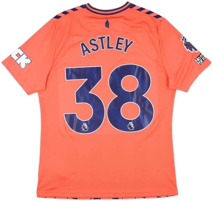 2023-24 Everton Match Issue Away Shirt Astley #38