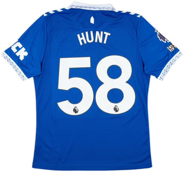 2023-24 Everton Match Issue Home Shirt Hunt #58