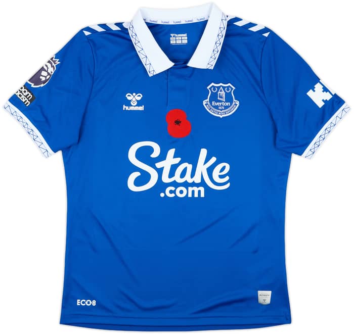 2023-24 Everton Match Issue Home Shirt Hunt #58