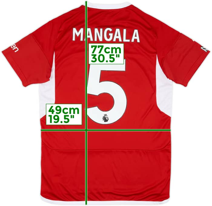 2023-24 Nottingham Forest Match Issue Home Shirt Mangala #5