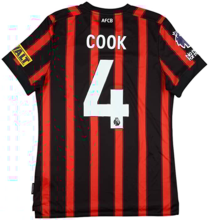 2023-24 Bournemouth Match Issue Home Shirt Cook #4
