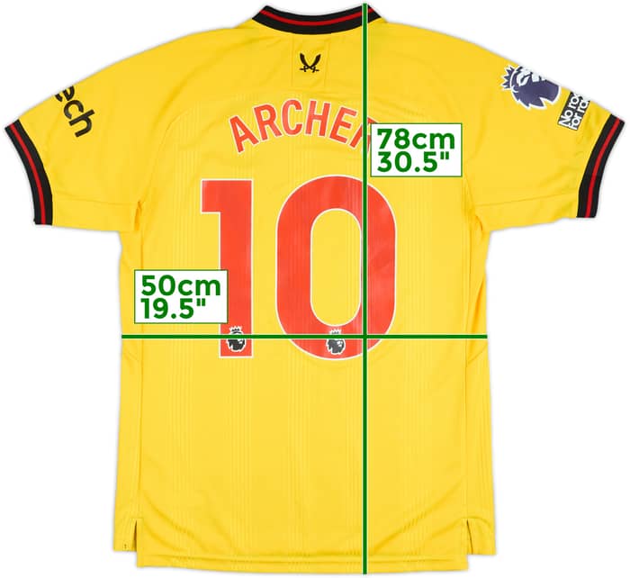 2023-24 Sheffield United Match Issue Away Shirt Archer #10