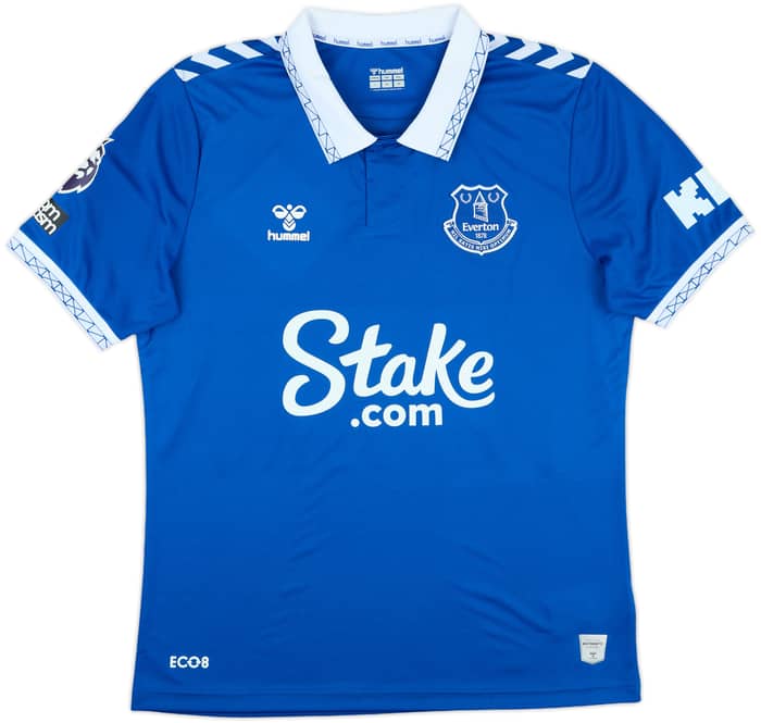 2023-24 Everton Match Issue Home Shirt Iwobi #17