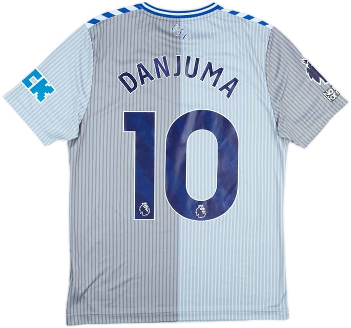 2023-24 Everton Match Issue Squad Signed Third Shirt Danjuma #10