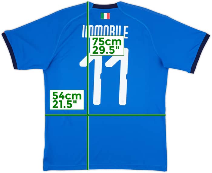 2018-19 Italy Home Shirt Immobile #11 - 8/10 - (L)