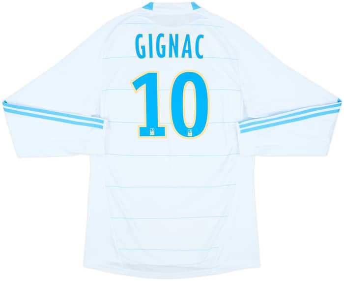 2010-11 Olympique Marseille Home L/S Shirt Gignac #10 - 8/10 - (M)