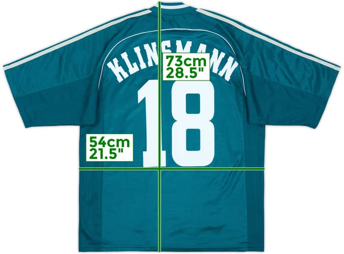 1998-00 Germany Away Shirt Klinsmann #18 - 9/10 - (M)