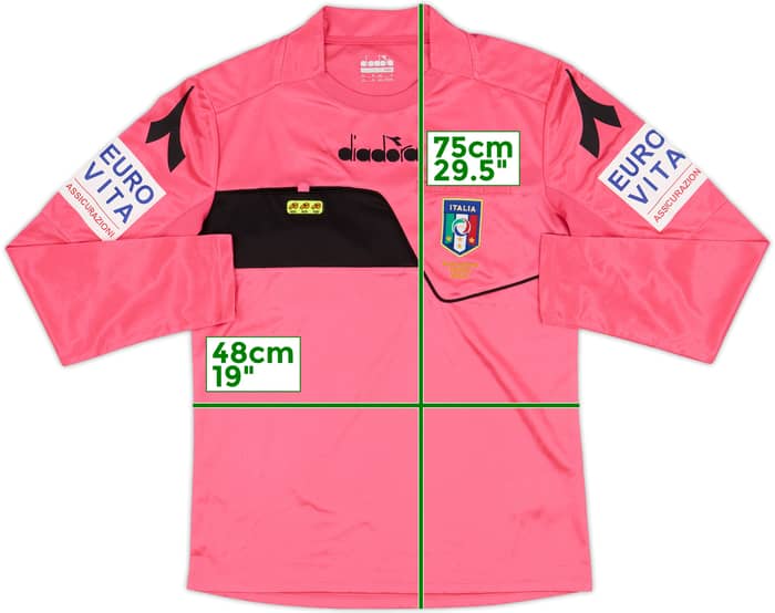 2018-19 Italy Diadora Referee L/S Shirt - 9/10 - (S)