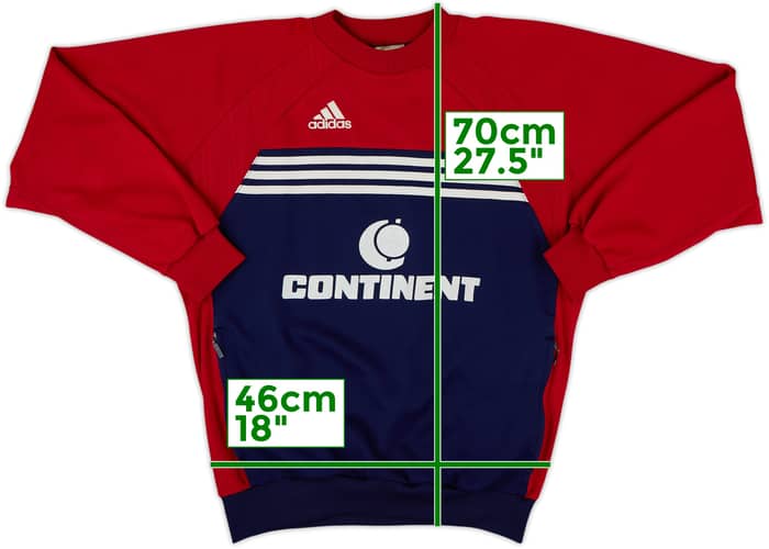 1997-98 Caen adidas Sweat Top - 6/10 - (S)