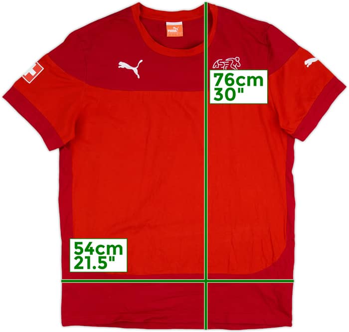 2014-15 Switzerland Puma Cotton Tee - 8/10 - (L)