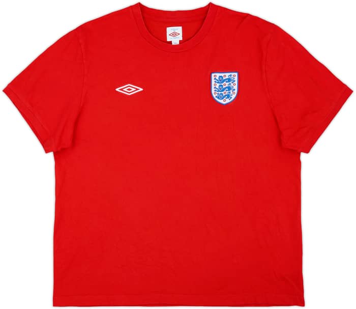 2010-11 Inglaterra Umbro Camiseta de Algodón - 9/10 - (XXL)