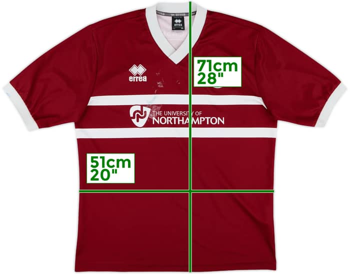 2013-14 Northampton Home Shirt - 5/10 - (M)