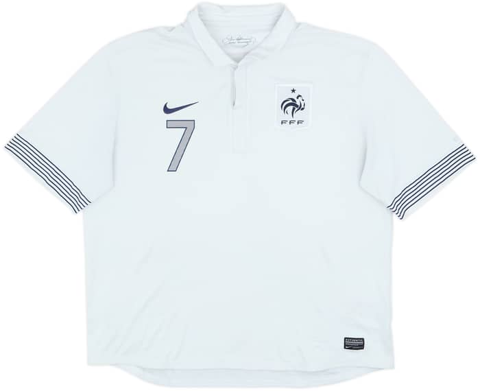 Camiseta de visitante de Francia 2012-13 Ribery #7 - 6/10 - (XXL)