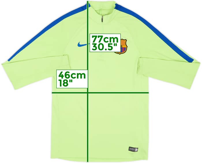 2017-18 Barcelona Nike 1/4 Zip Training Top - 5/10 - (S)