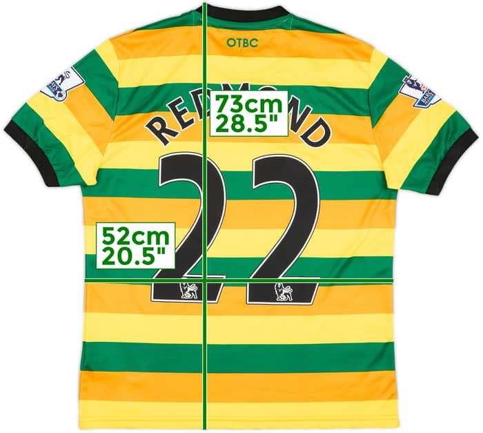 2015-16 Norwich Third Shirt Redmond #22 - 8/10 - (M)