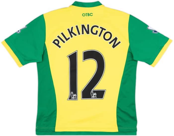 2013-14 Norwich Home Shirt Pilkington #12 - 9/10 - (S)