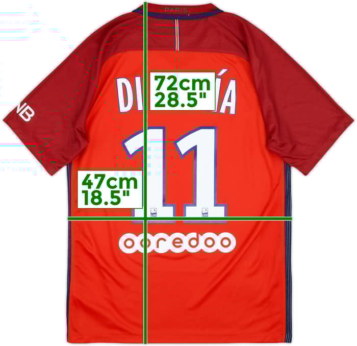 2016-17 Paris Saint-Germain Away Shirt Di Maria #11 - 9/10 - (S)