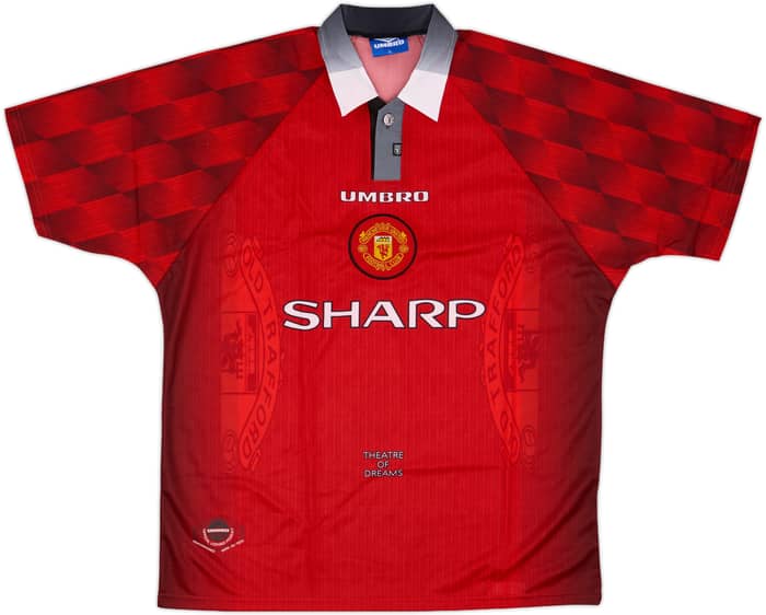 1996-98 Manchester United Home Shirt #6 - 8/10 - (XL)