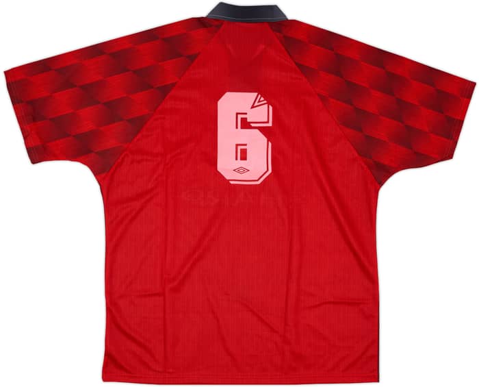 1996-98 Manchester United Home Shirt #6 - 8/10 - (XL)
