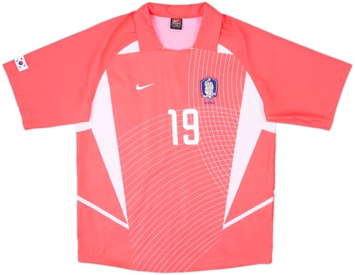 2002-03 South Korea Home Shirt J.H.Ahn #19 - 9/10 - (L)