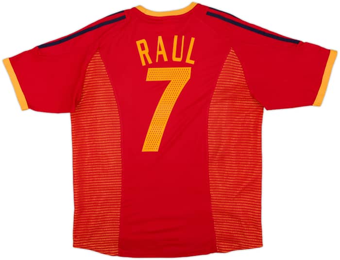 2002-04 Spain Home Shirt Raul #7 - 7/10 - (M)