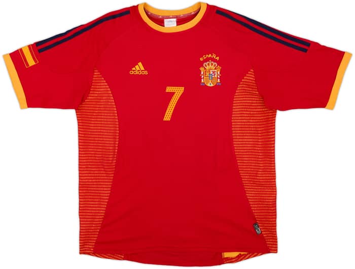 2002-04 Spain Home Shirt Raul #7 - 7/10 - (M)