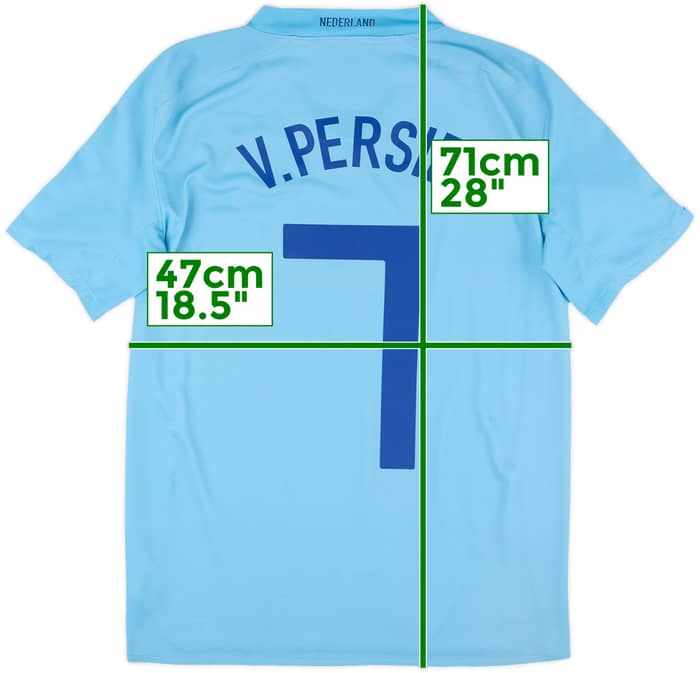 2008-10 Netherlands Away Shirt van Persie #7 - 6/10 - (S)