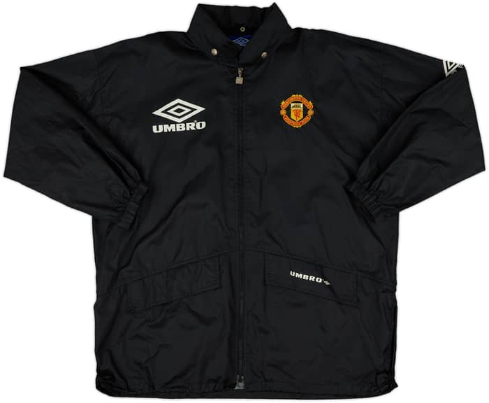 1994-95 Manchester United Umbro Hooded Rain Jacket - 8/10 - (L)